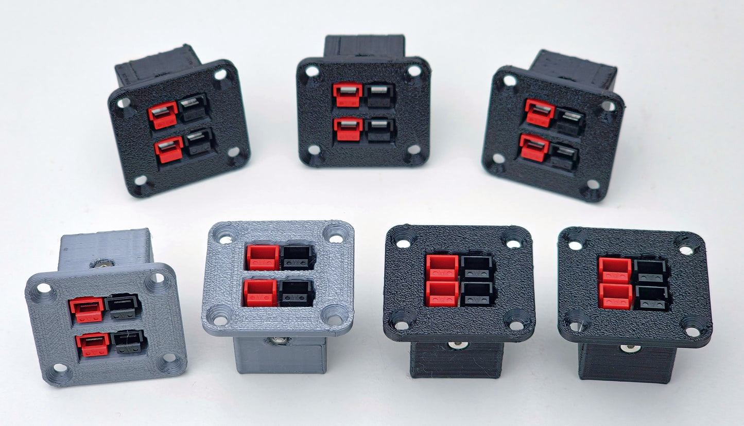 Panel Mount Holder for Dual Anderson Powerpole PP15/PP30/PP45 PP15/45 15/45