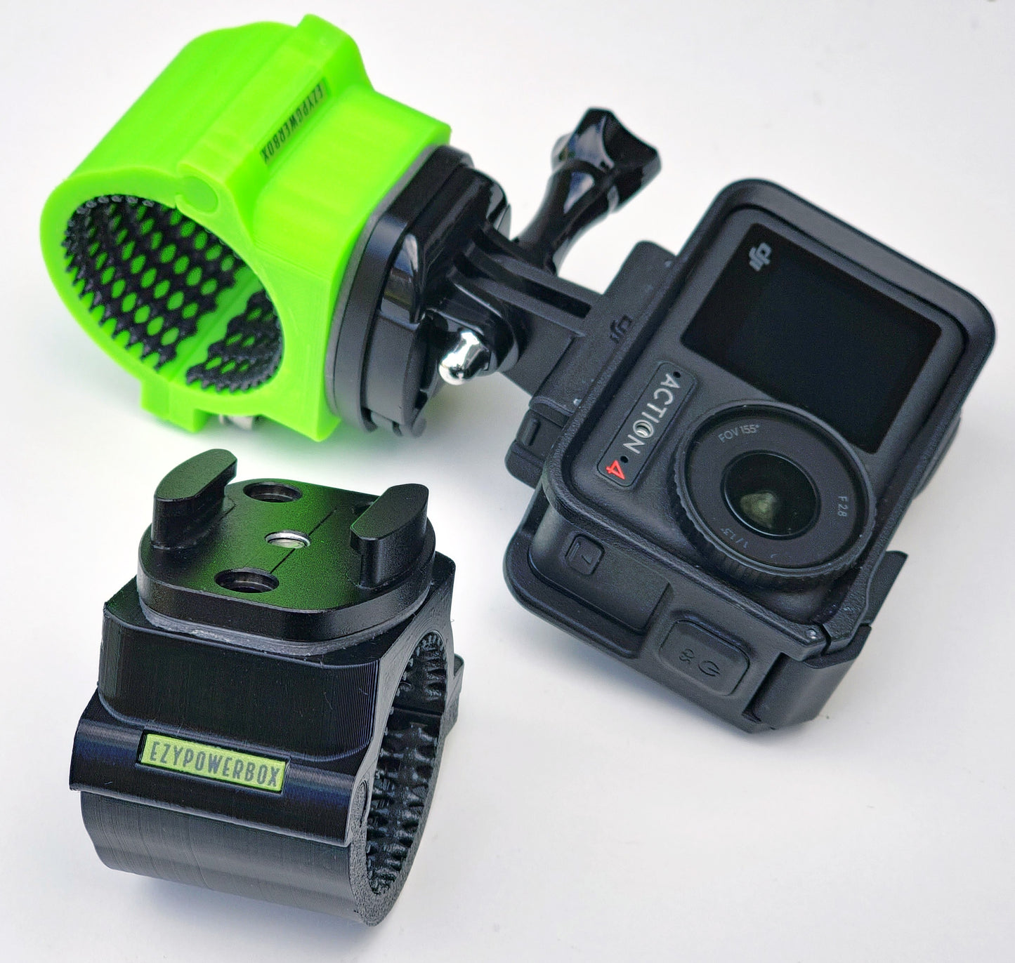 Universal Bull bar roll bar tube pipe GoPro DJI action camera mount bracket heavy duty