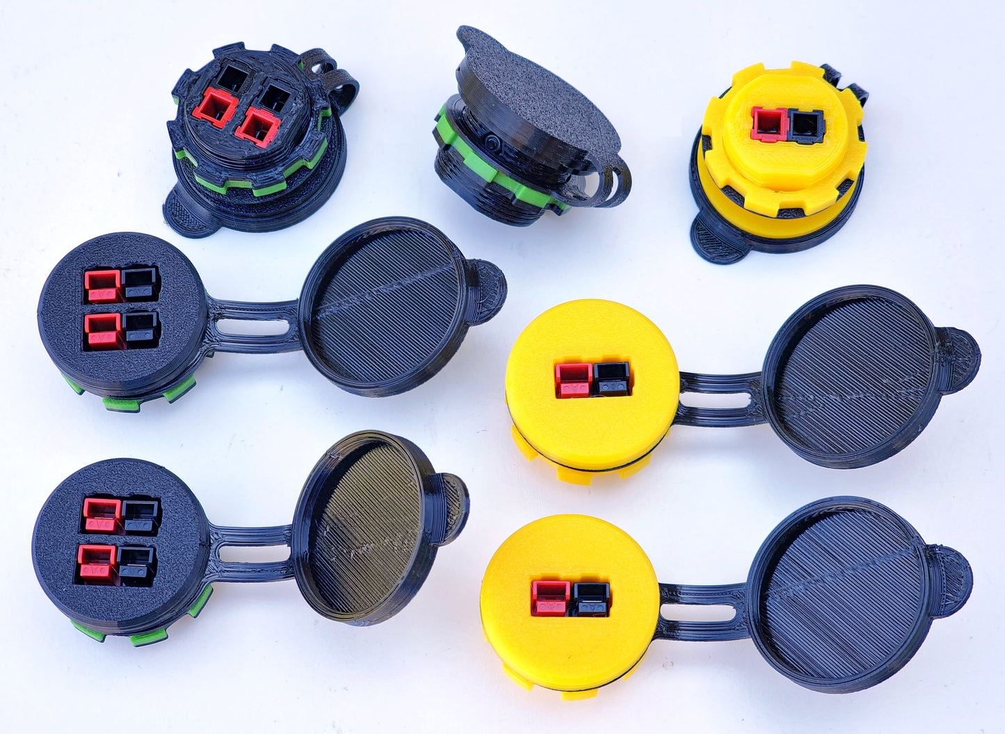 Panel Mount Adapter Adaptor for Dual Anderson Powerpole PP15/PP30/PP45 PP15/45 15/45