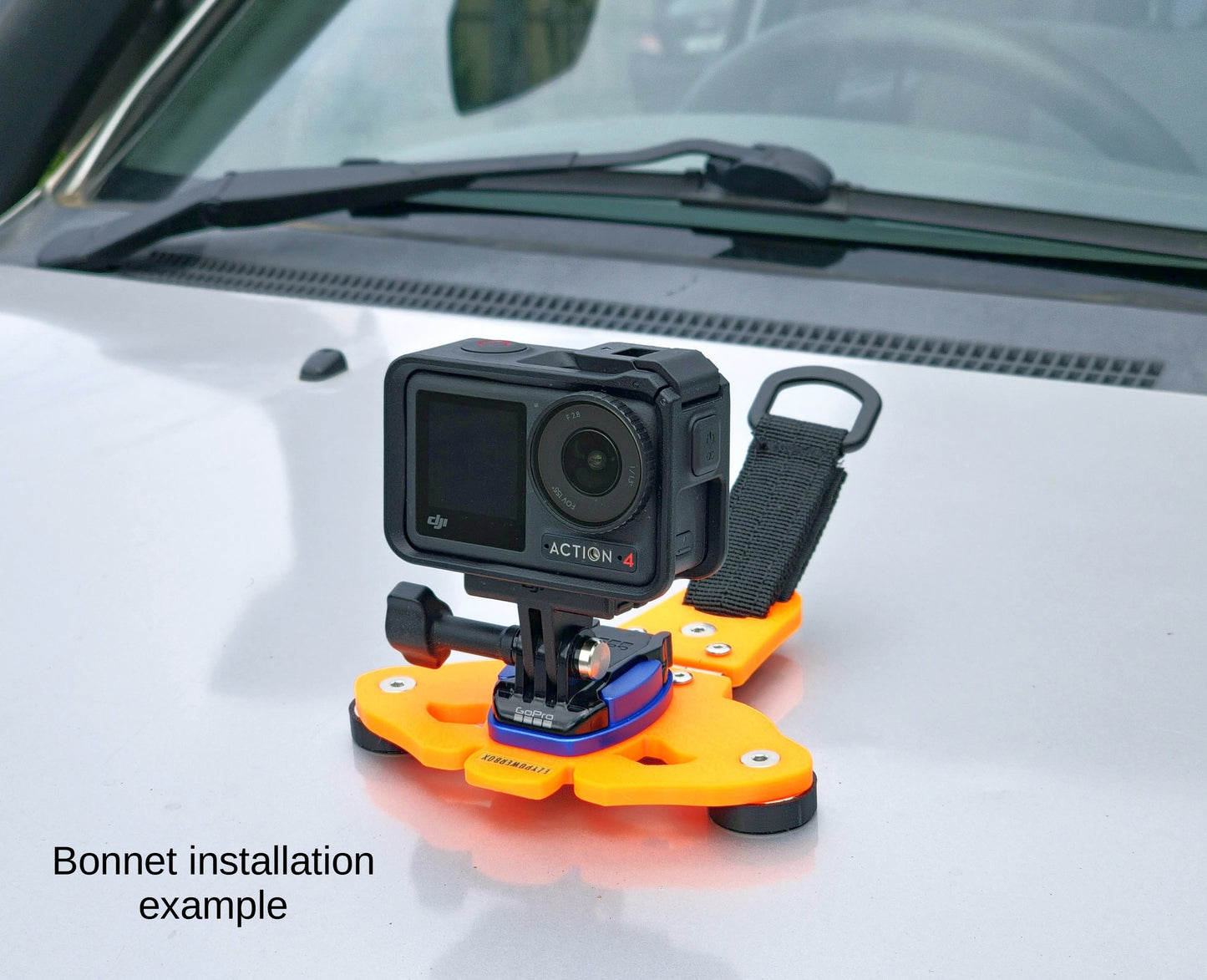 Universal tiltable magnetic GoPro DJI Osmo action camera car heavy duty mount holder