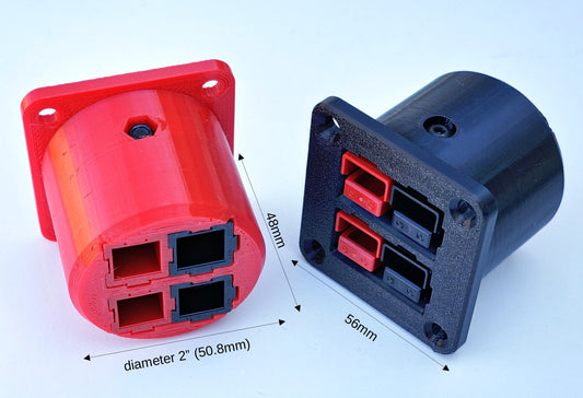 Panel Mount Adapter Adaptor Single Dual Double Anderson PP75 PowerPole plug connector square