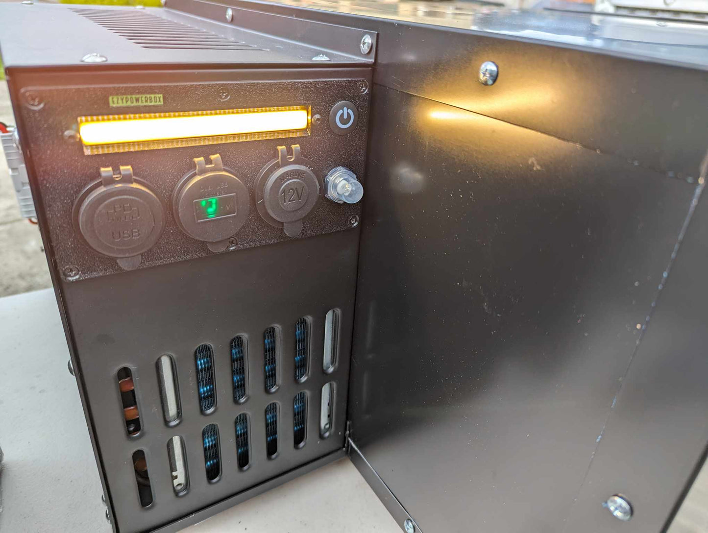 Car Camper Canopy Caravan Boat 12V 24V Power Panel USB phone laptop charger cigarette socket LED