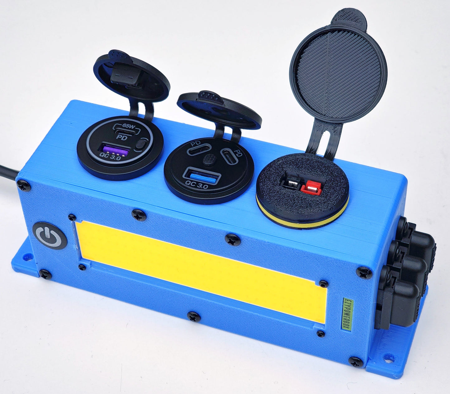 12V 24V Configurable RTT Power Box USB LED for Rooftop Tent 4WD Camping 4x4