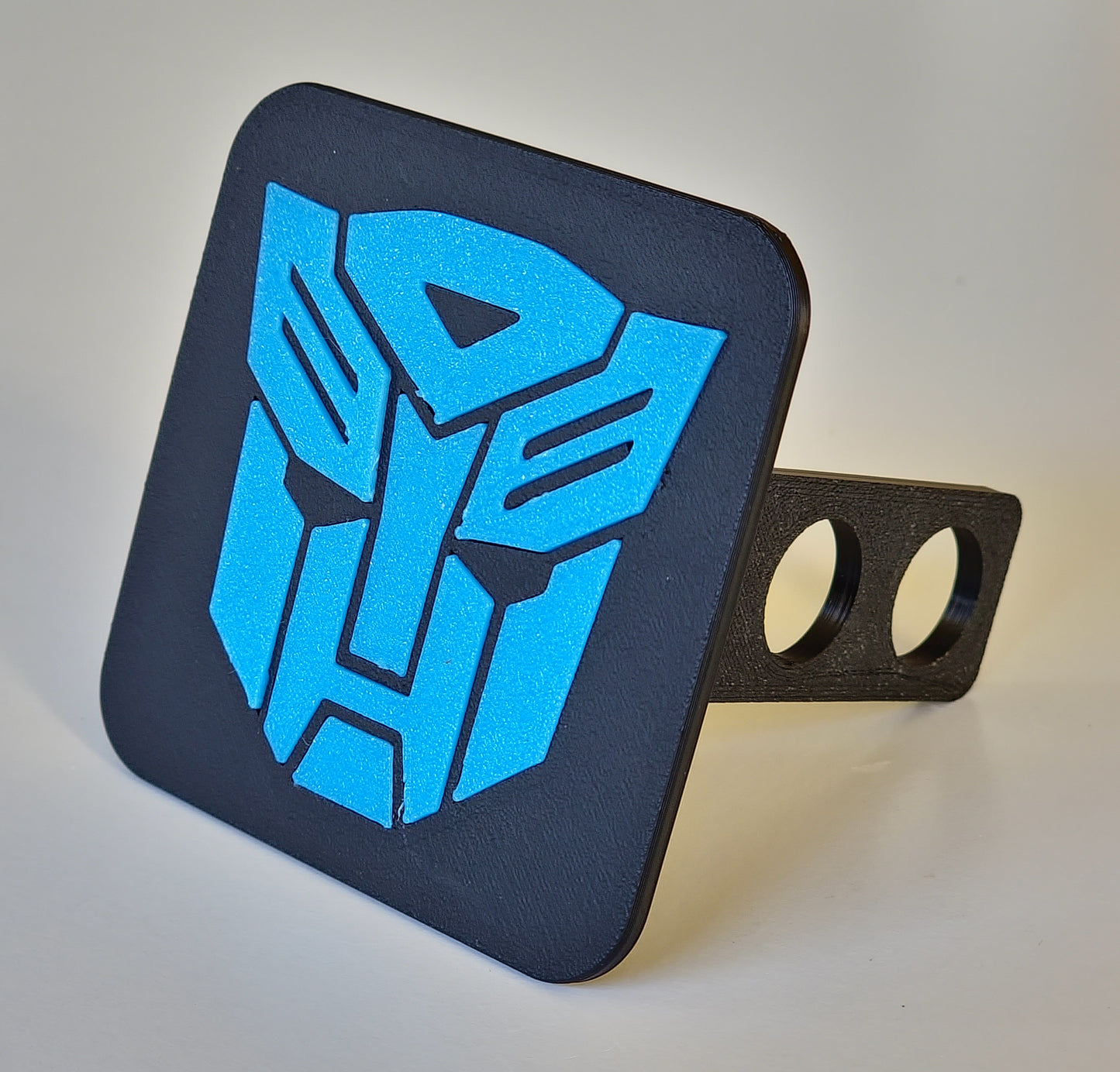 Trailer hitch tow receiver cover cap funny Transformers Autobot custom protector