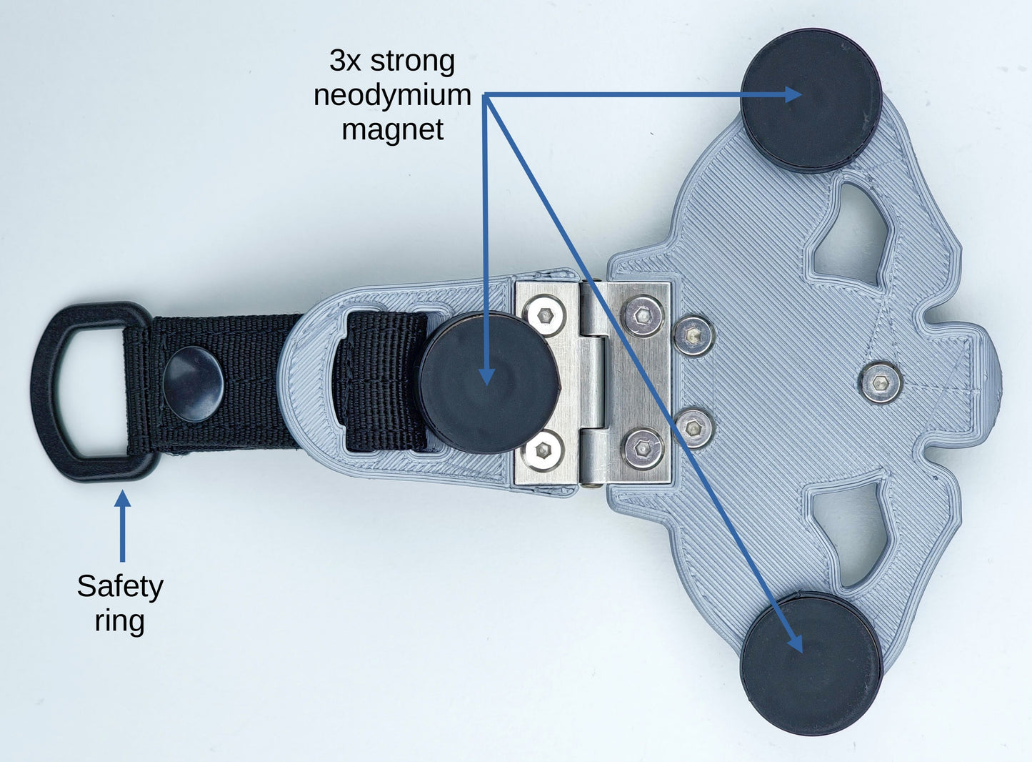 Universal tiltable magnetic GoPro DJI Osmo action camera car heavy duty mount holder