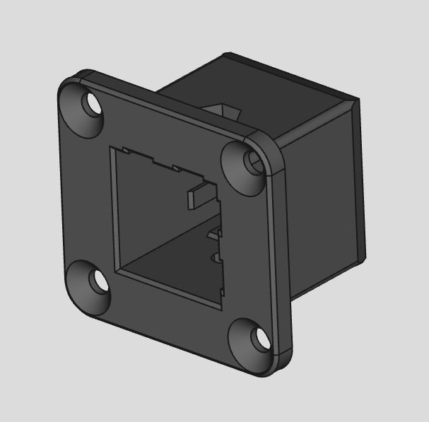 STL Panel Mount Holder for Double Anderson Powerpole PP15/PP30/PP45 PP15/45 15/45