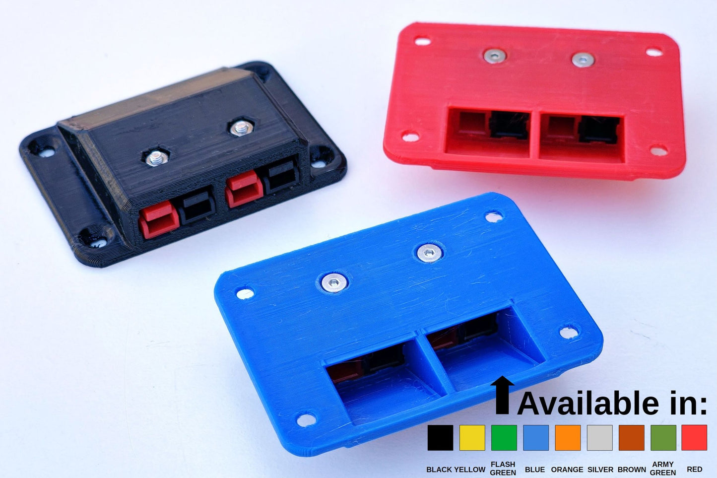 Anderson Powerpole Surface Cover Mount Adapter PP15 PP30 PP45 Double Connector Holder