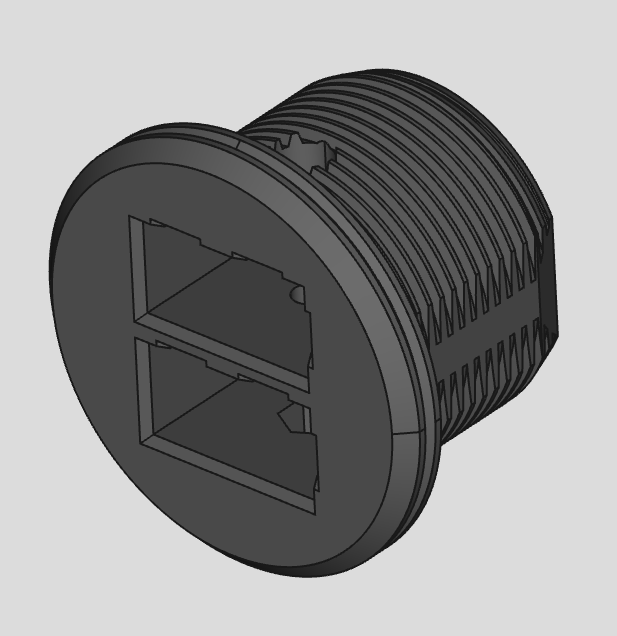 STL Panel Mount Adapter Adaptor for Dual Anderson Powerpole PP15/PP30/PP45 PP15/45 15/45