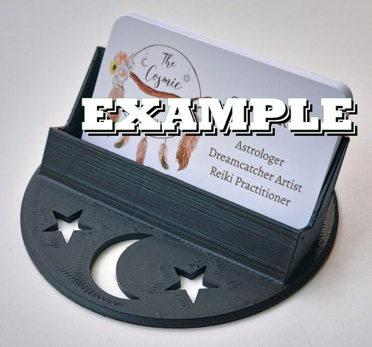 Magic mystic fairytale moon stars astrology dream custom business card holder