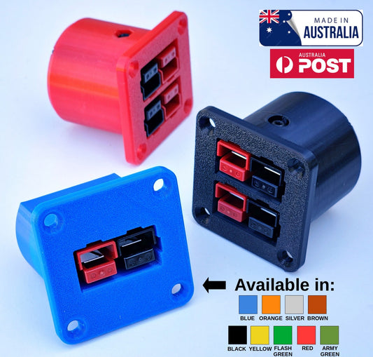 Panel Mount Adapter Adaptor Single Dual Double Anderson PP75 PowerPole plug connector square