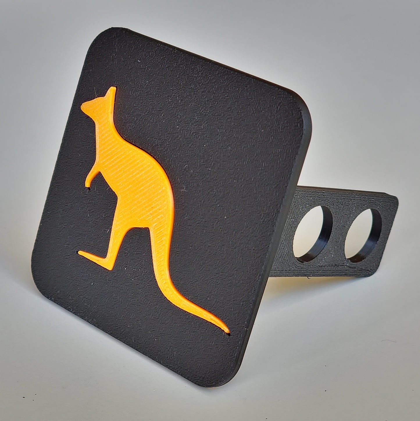 Trailer hitch tow receiver cover cap funny Kangaroo Roo Australia Outback custom