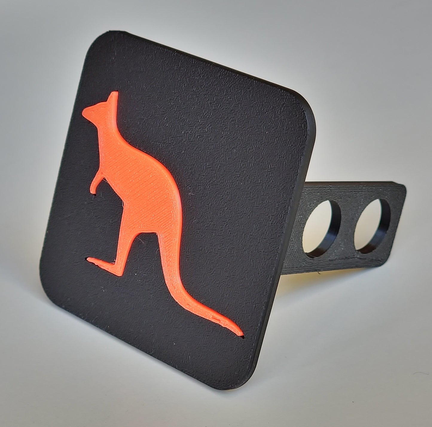 Trailer hitch tow receiver cover cap funny Kangaroo Roo Australia Outback custom