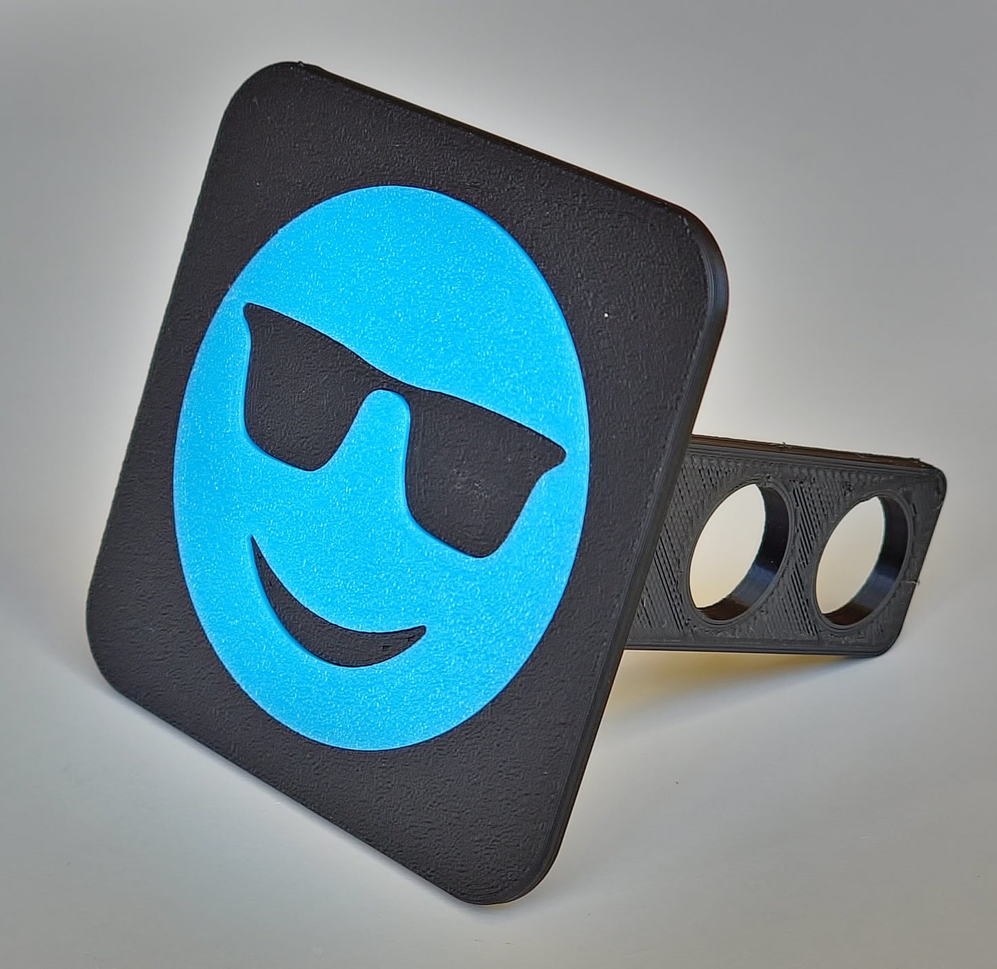 Trailer hitch tow receiver cover cap funny Smiley Smile custom protector