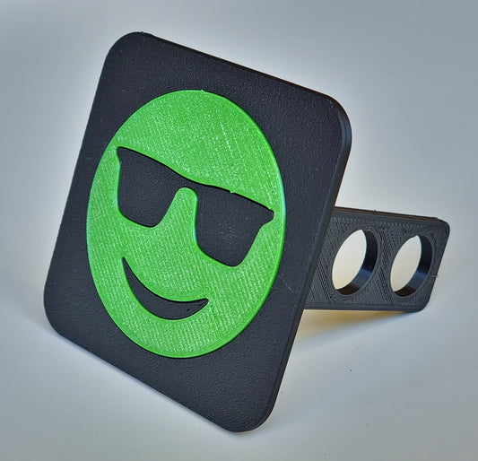 Trailer hitch tow receiver cover cap funny Smiley Smile custom protector